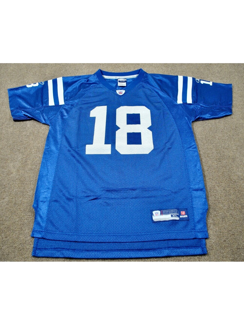 Indianapolis Colts Peyton Manning NFL Football Blue Reebok Jersey Youth X-Large